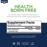 Freeda tiamina B1, ayuda a prevenir deficiencia diaria.