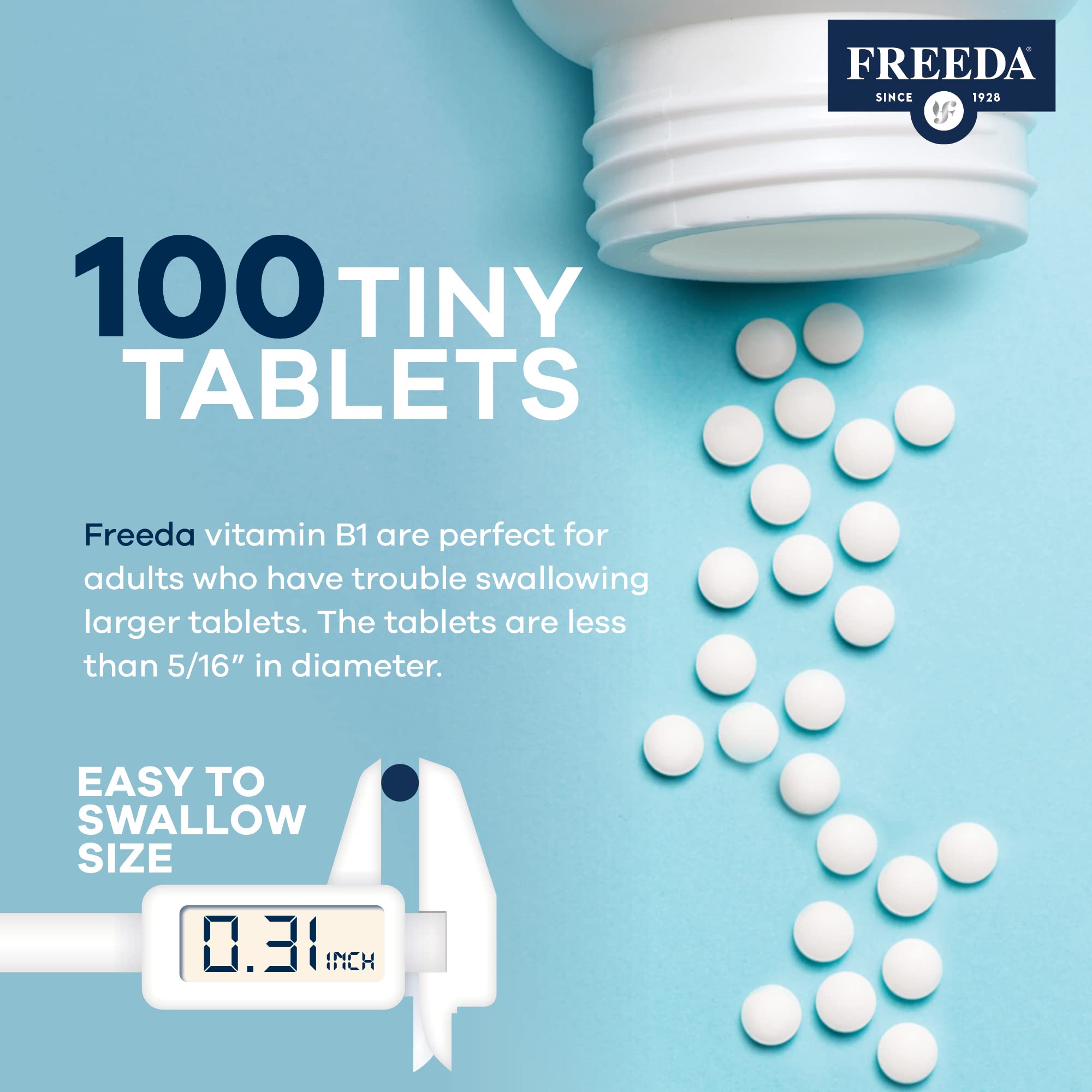 Freeda tabletas sin gluten aptas para veganos.
