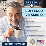 Freeda Vitamina C en polvo apoyo al sistema inmune de forma suave.