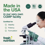 Fresh Nutrition análisis de calidad verifica la seguridad del suplemento.