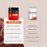 FreshCap Mushrooms Ayurveda Reishi, envase duradero y portátil para viajes.