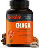 FreshCap Mushrooms Chaga Capsulas en botella para consumo diario