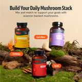 FreshCap Mushrooms Cordyceps: empaque seguro y sostenible.