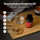 Reishi de FreshCap Mushrooms sin rellenos y puro de cuerpo fructificante