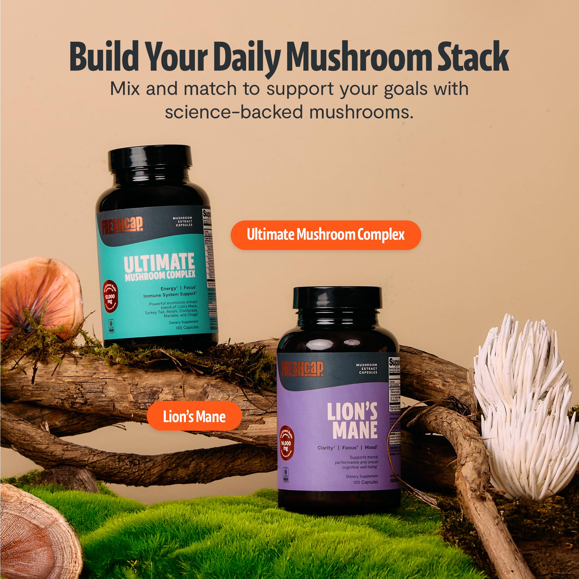 Opción vegana y sin gluten de FreshCap Mushrooms