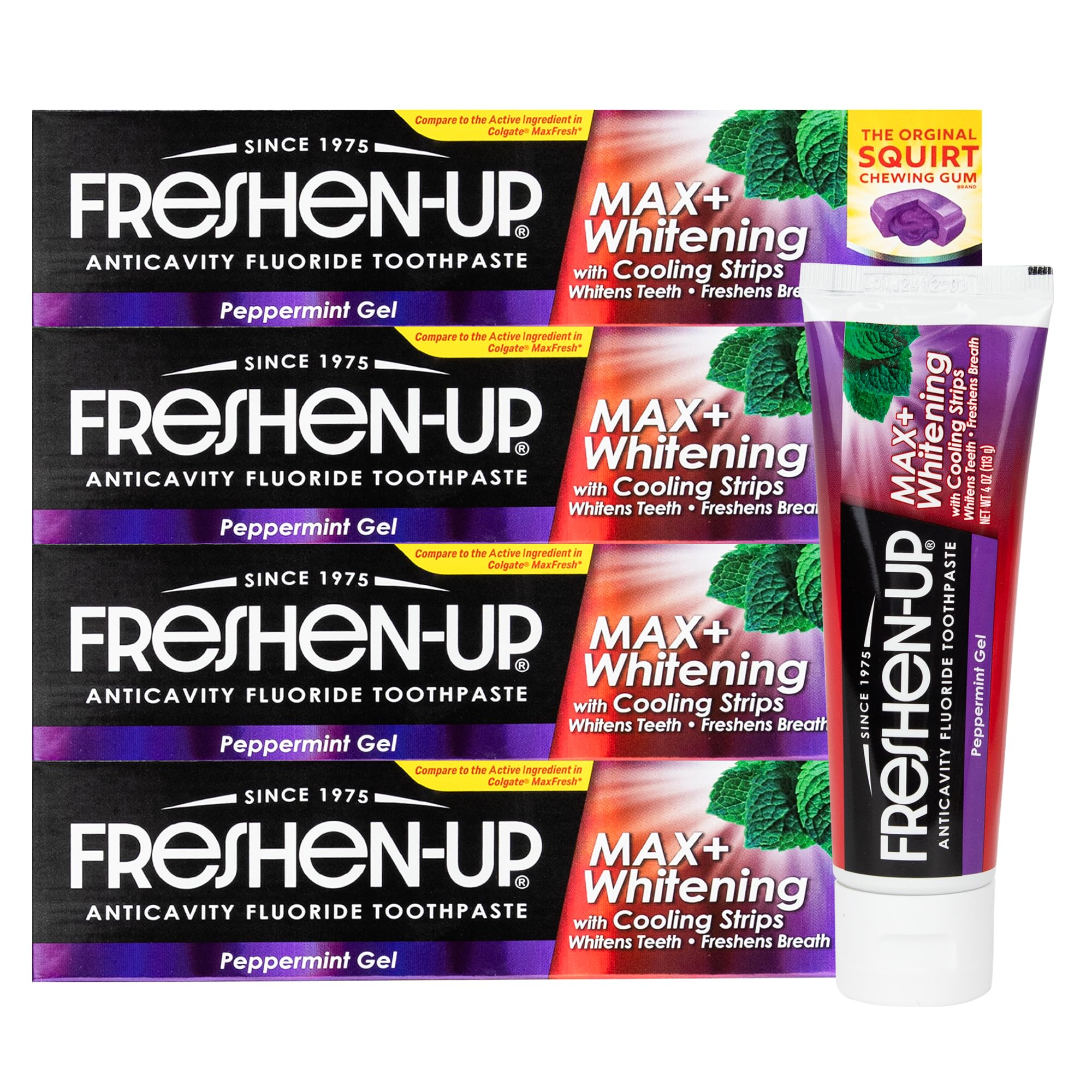 Blanqueamiento suave con Freshen-Up MAX+ para dientes más brillantes