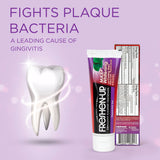 Freshen-Up MAX+ fluoruro fortalece el esmalte y protege contra caries