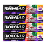 Freshen-Up MAX+ en tubo muestra blanqueamiento diario para dientes más brillantes
