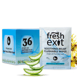 FreshExit toallitas desechables 36 unidades, individualmente envueltas, para higiene diaria en cualquier lugar.