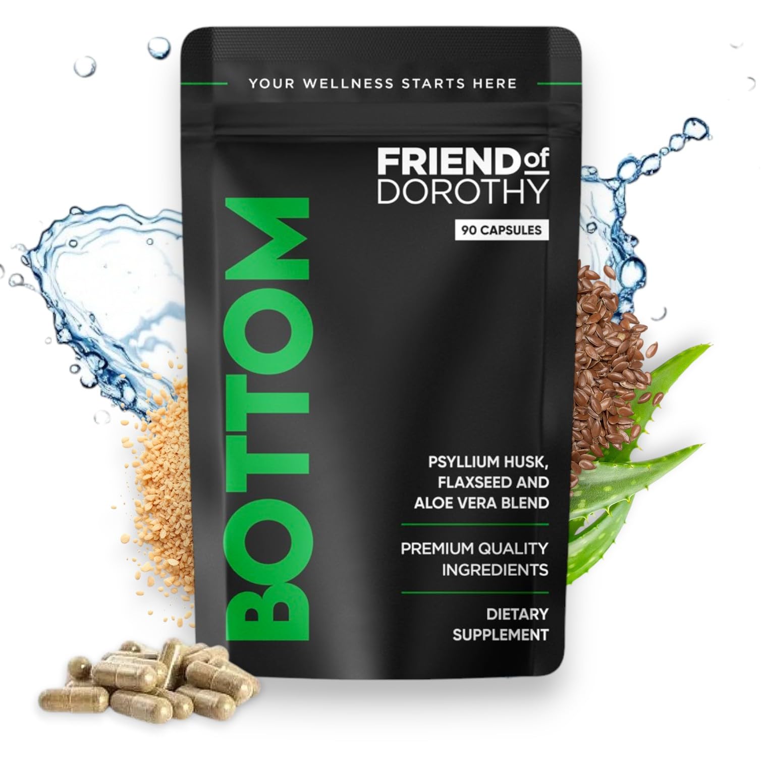 Mezcla Bottom de linaza y psyllium para sensación de saciedad