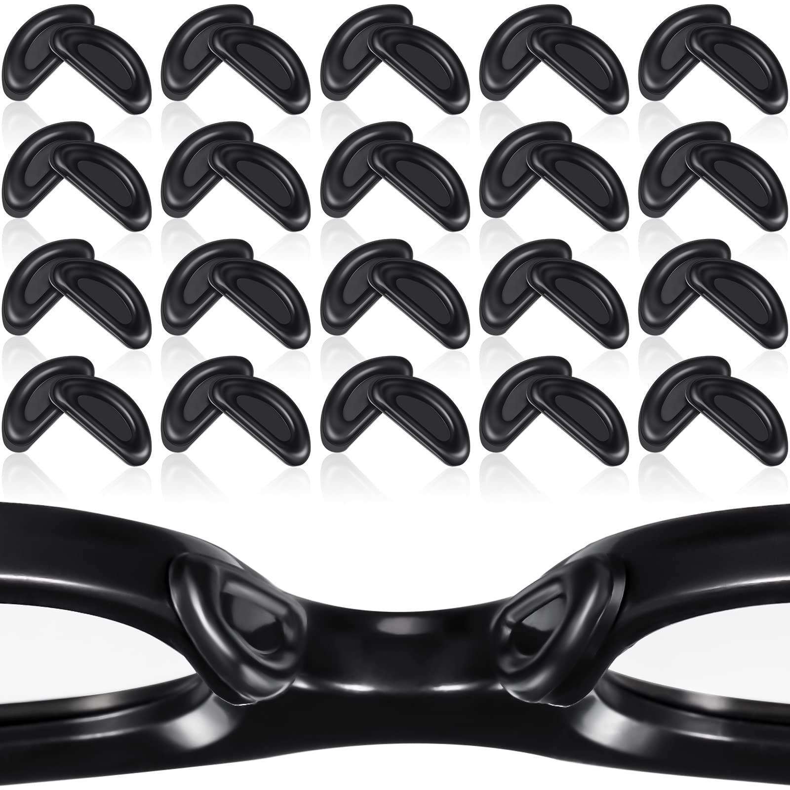 Frienda almohadillas nasales para anteojos, 24 pares, confort y adherencia duradera