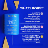 FRISKA Dairy Ease Cápsulas listas para uso diario.