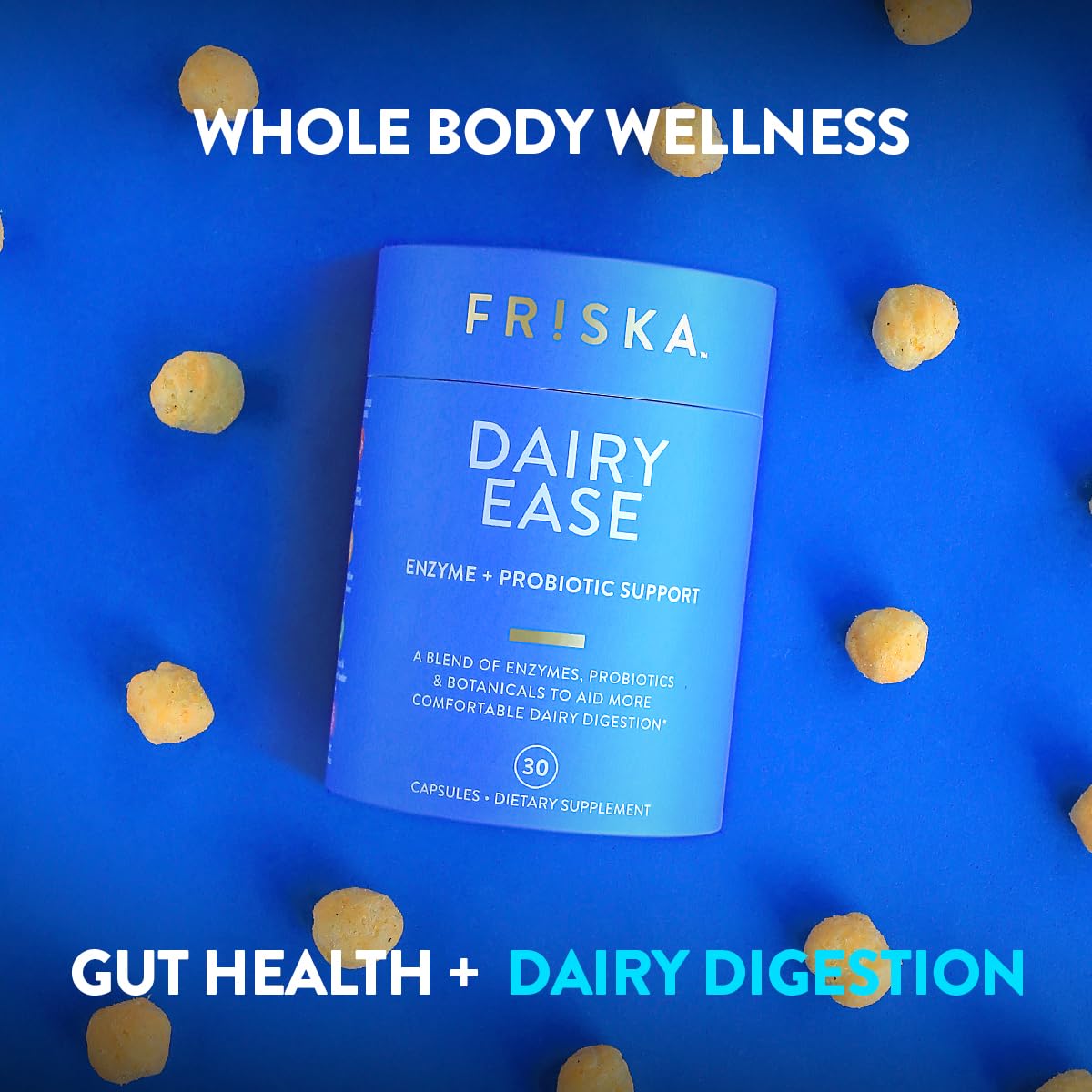 FRISKA Dairy Ease Digestivo para uso diario y confort intestinal.