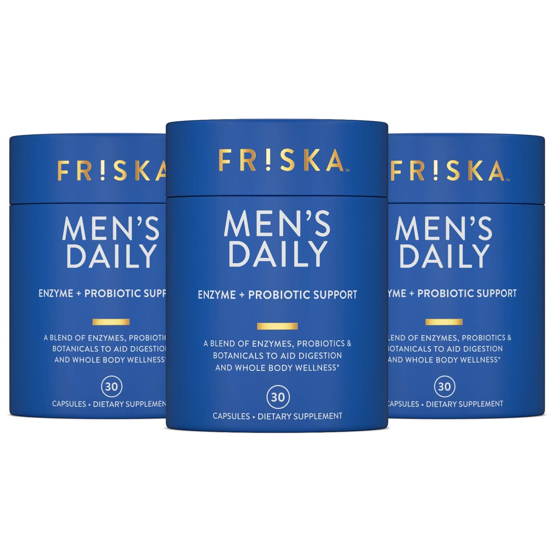 FR!SKA Diario para Hombres: botella digestiva para apoyar la digestión tras comidas pesadas.