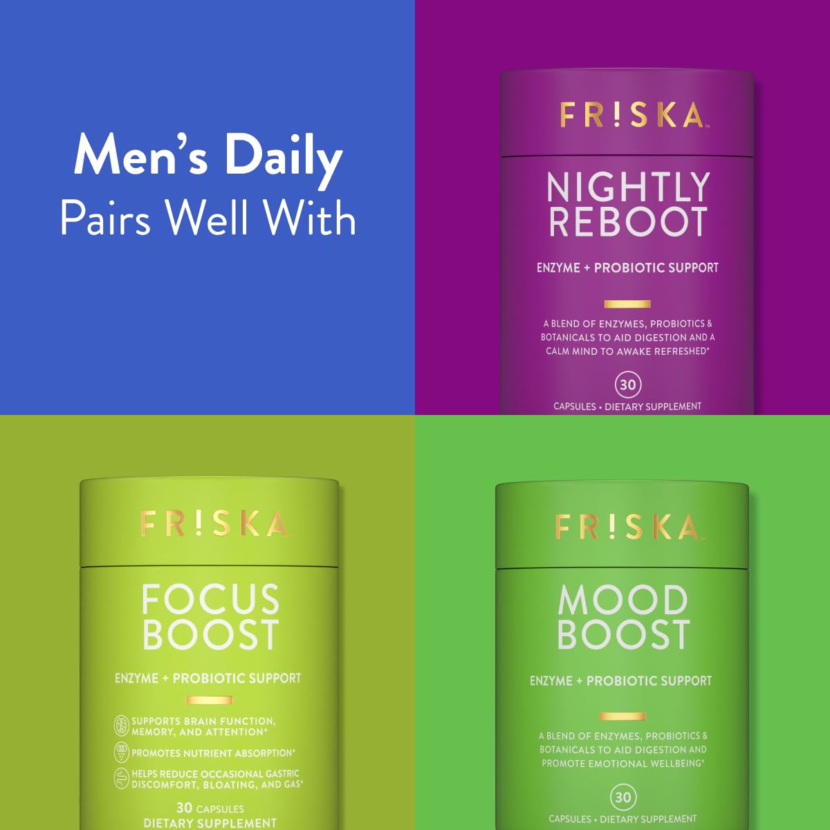 FR!SKA Diario para Hombres: etiqueta trasera con información de ingredientes.