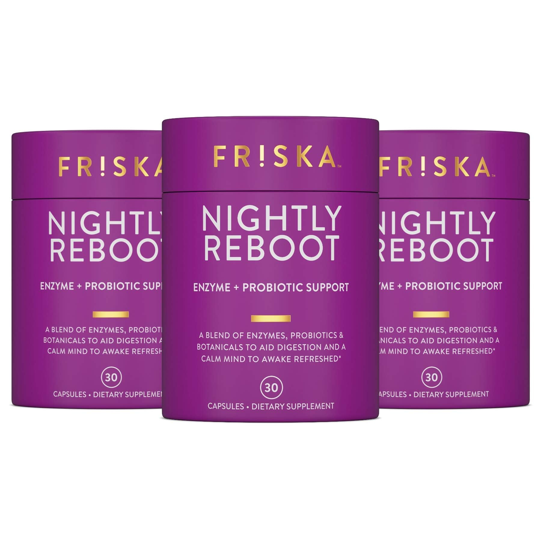 Friska Reinicio Nocturno: envase visible para una digestión nocturna más suave