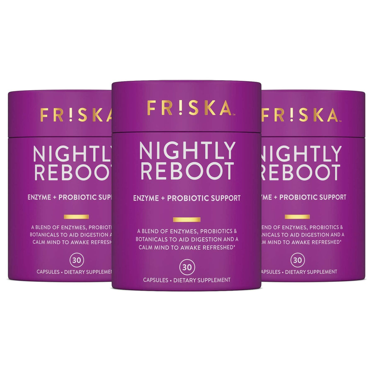 Friska Reinicio Nocturno: envase visible para una digestión nocturna más suave