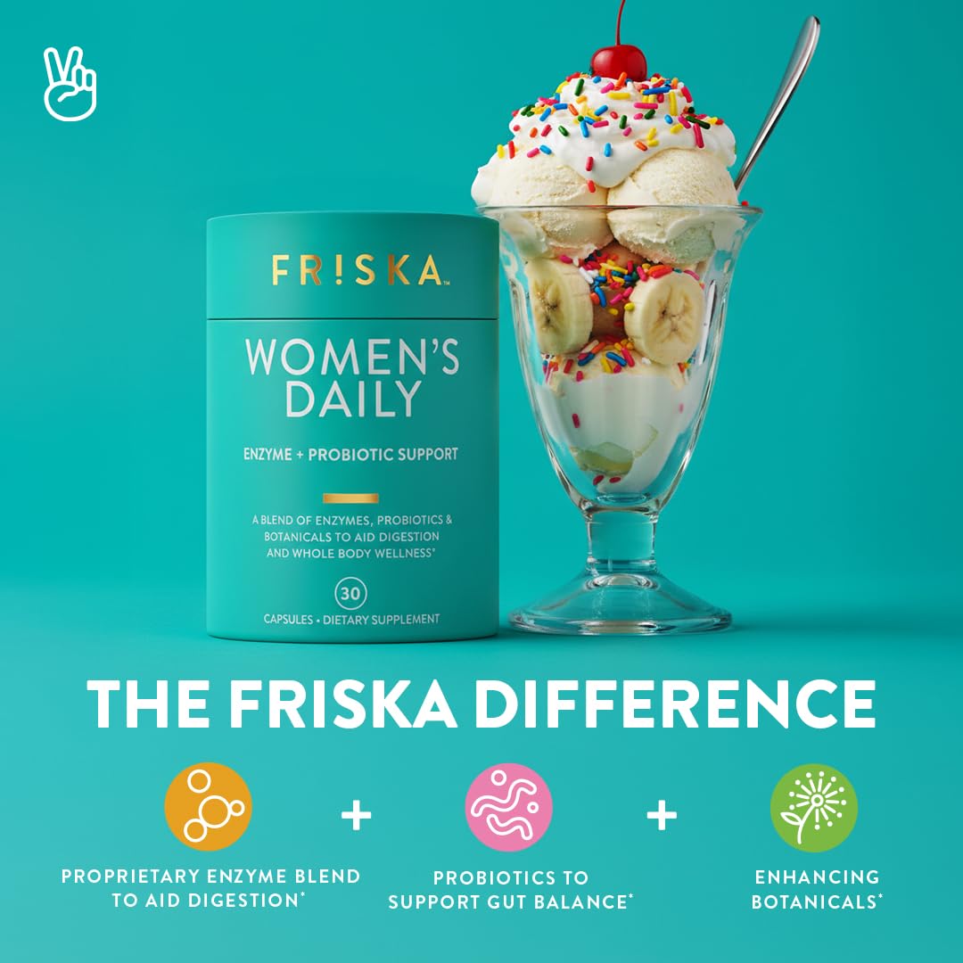 Friska: tabletas de enzimas digestivas que descomponen proteínas, carbohidratos y grasas