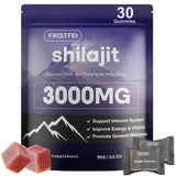 Fristfei gomitas Shilajit Himalaya en envase, ideal para energía sostenida