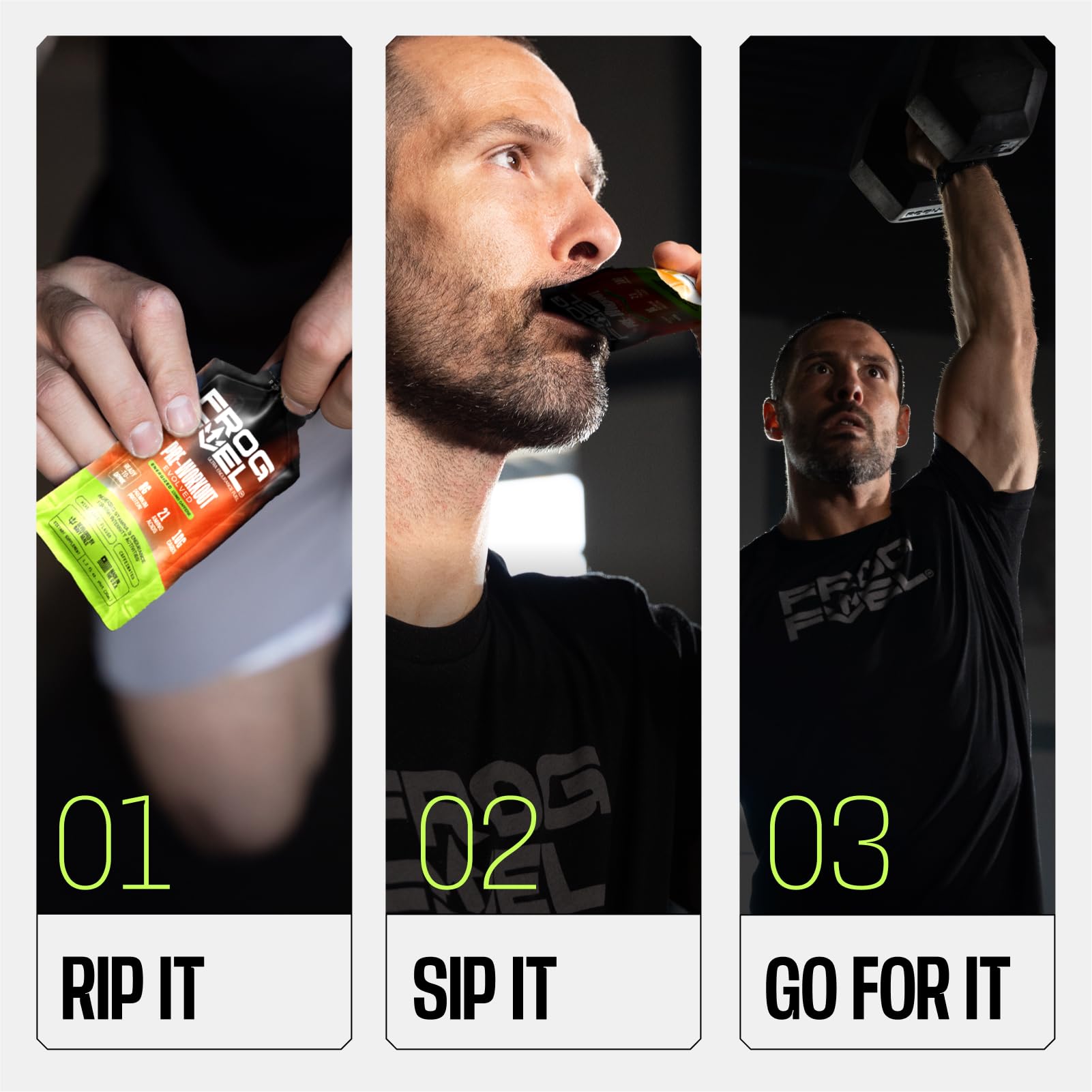 Beta alanina y electrolitos de Frog Fuel para mantener hidratación durante entrenamientos intensos.