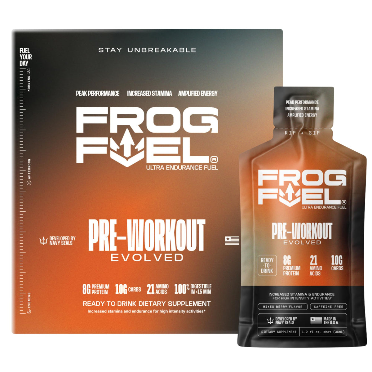 Frog Fuel trago proteína nano hidrolizado: proteína rápida para recuperación en movimiento.