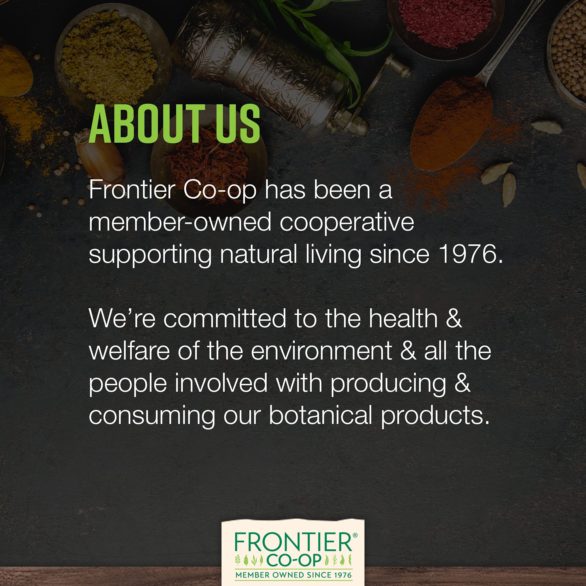 Frontier Co-op, cultivo sostenible en Estados Unidos de la hierba calavera.