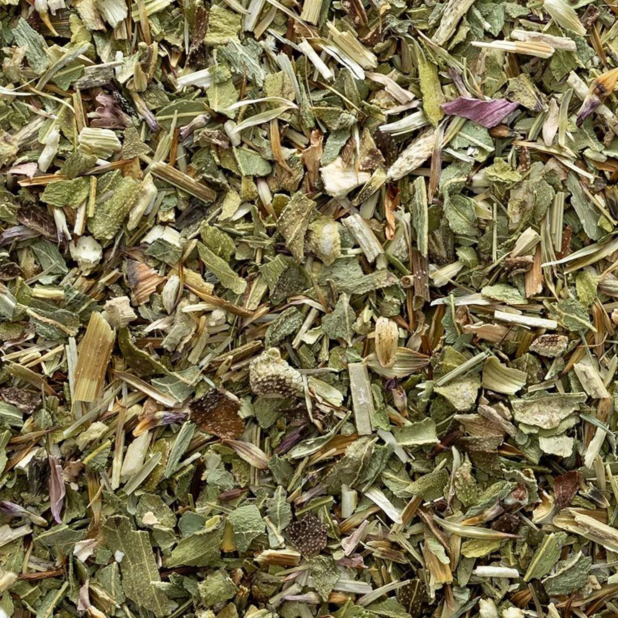 Infusión en taza con Echinacea Angustifolia Frontier Co-op para rituales de bienestar diario.