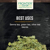 Frontier Co-op Ingrediente natural de senna orgánico, perfecto para tés y mezclas personalizadas.