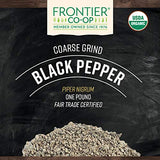 Frontier Co-op Pimienta Negra Granos Gruesos, Primer Plano, Realce de Sabor