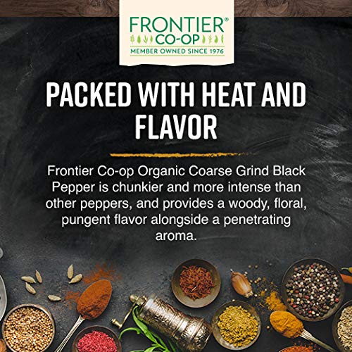 Frontier Co-op Pimienta Negra Usos Diarios en Huevos y Pastas