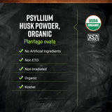Frontier Co-op polvo de psyllium al mezclar líquidos, mejora la textura de la receta
