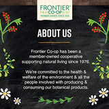 Frontier Co-op Proceso de secado suave de senna, mantiene aroma y color.