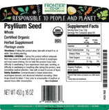 Frontier Co-op psyllium orgánica en semilla ideal para batidos y cereales espesar la mezcla.