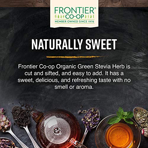 Frontier Co-op Stevia verde: endulza limonadas sin calorías extra.