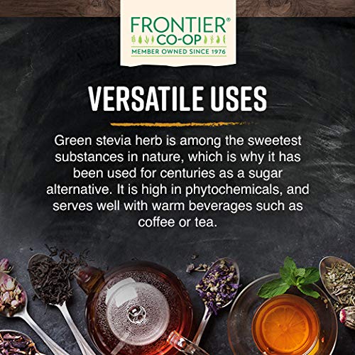 Frontier Co-op Stevia verde: paquete de 1 libra para endulzantes caseros.