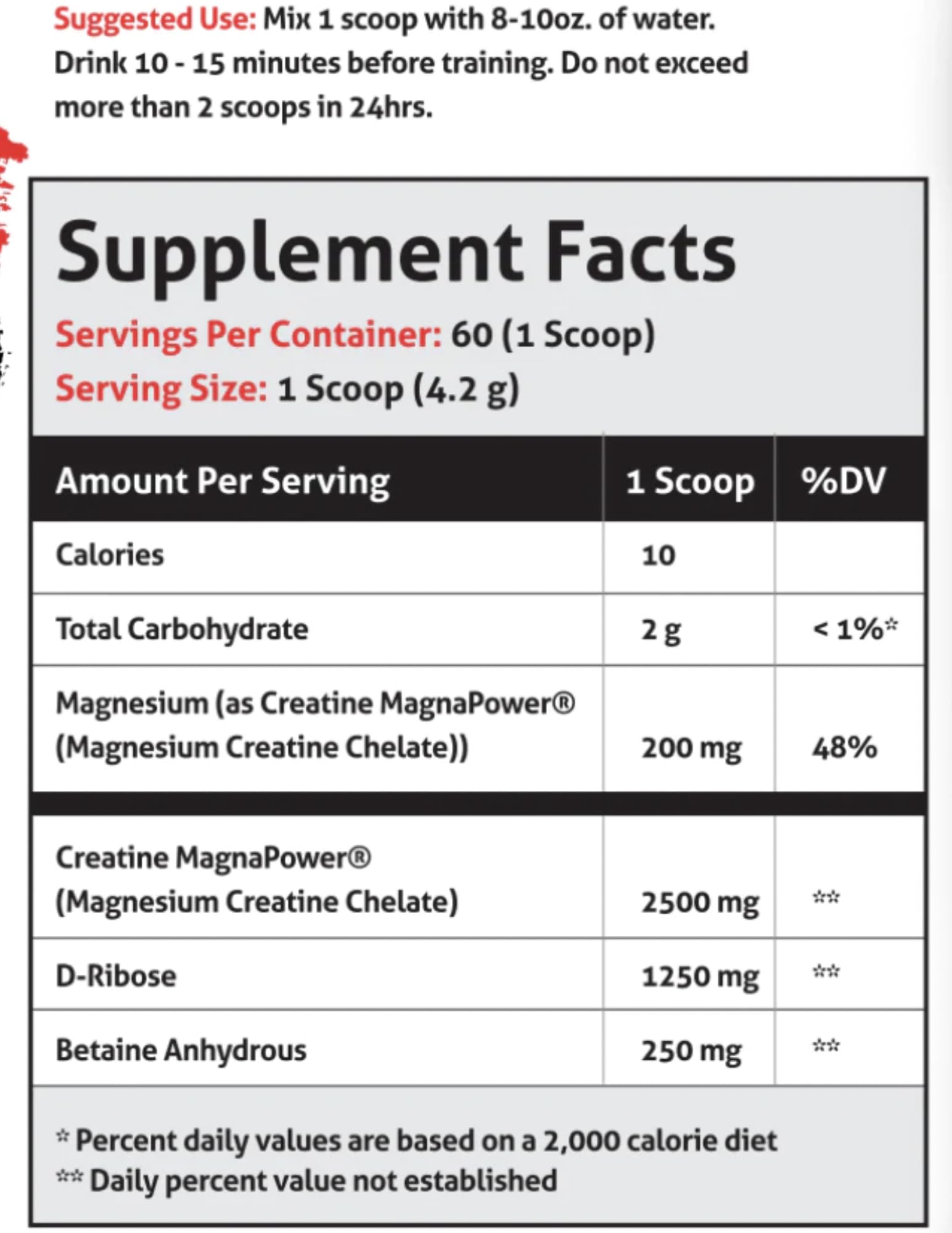 FRONTLINE FORMULATIONS Creatine Chaos, dispensador: porciones consistentes para cada sesión de entrenamiento.