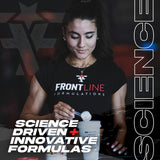 FRONTLINE FORMULATIONS Creatine Chaos, mezcla en agua: sabor neutro para batidos diarios.