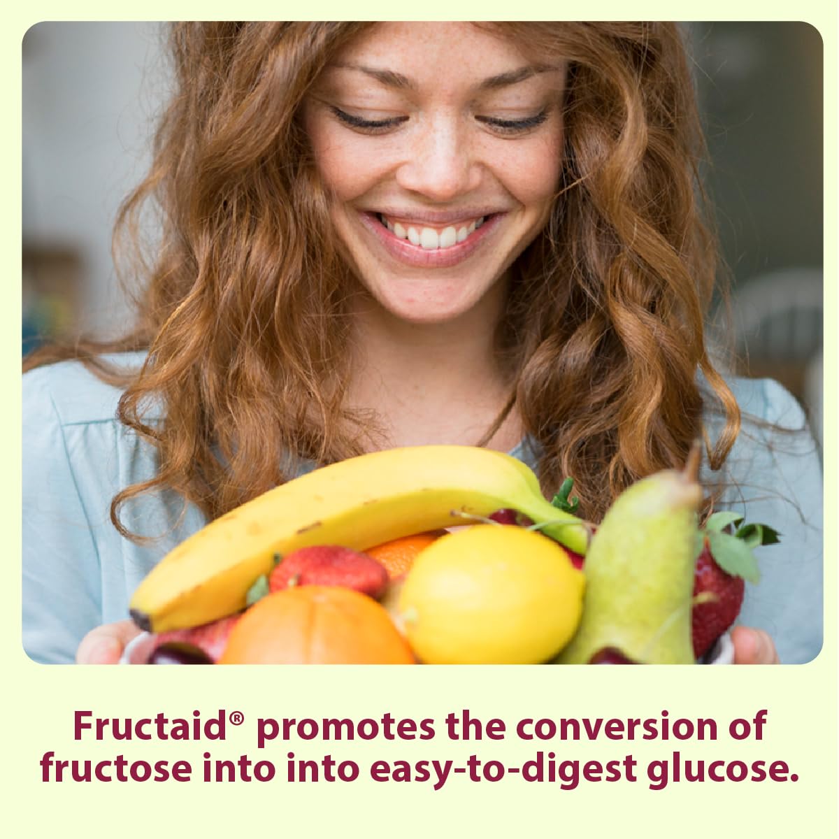 Fructaid: cápsulas de 90 unidades para consumo diario antes de comidas.