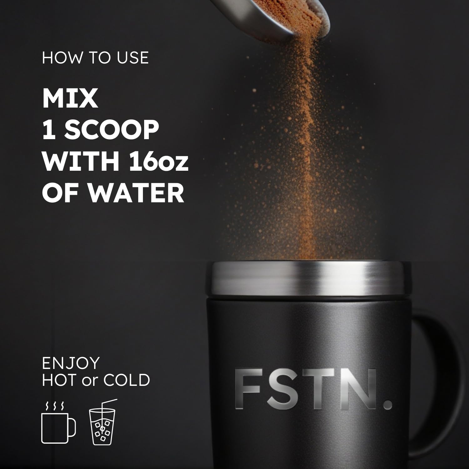 FSTN Chocolate Electrolytes bebida energizante para momentos de baja energía.