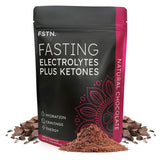 FSTN Chocolate Electrolytes, taza de chocolate caliente, favorece hidratación y energía durante el ayuno.