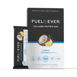 Fuel 4 Ever barra de colágeno en caja, snack práctico para la marcha