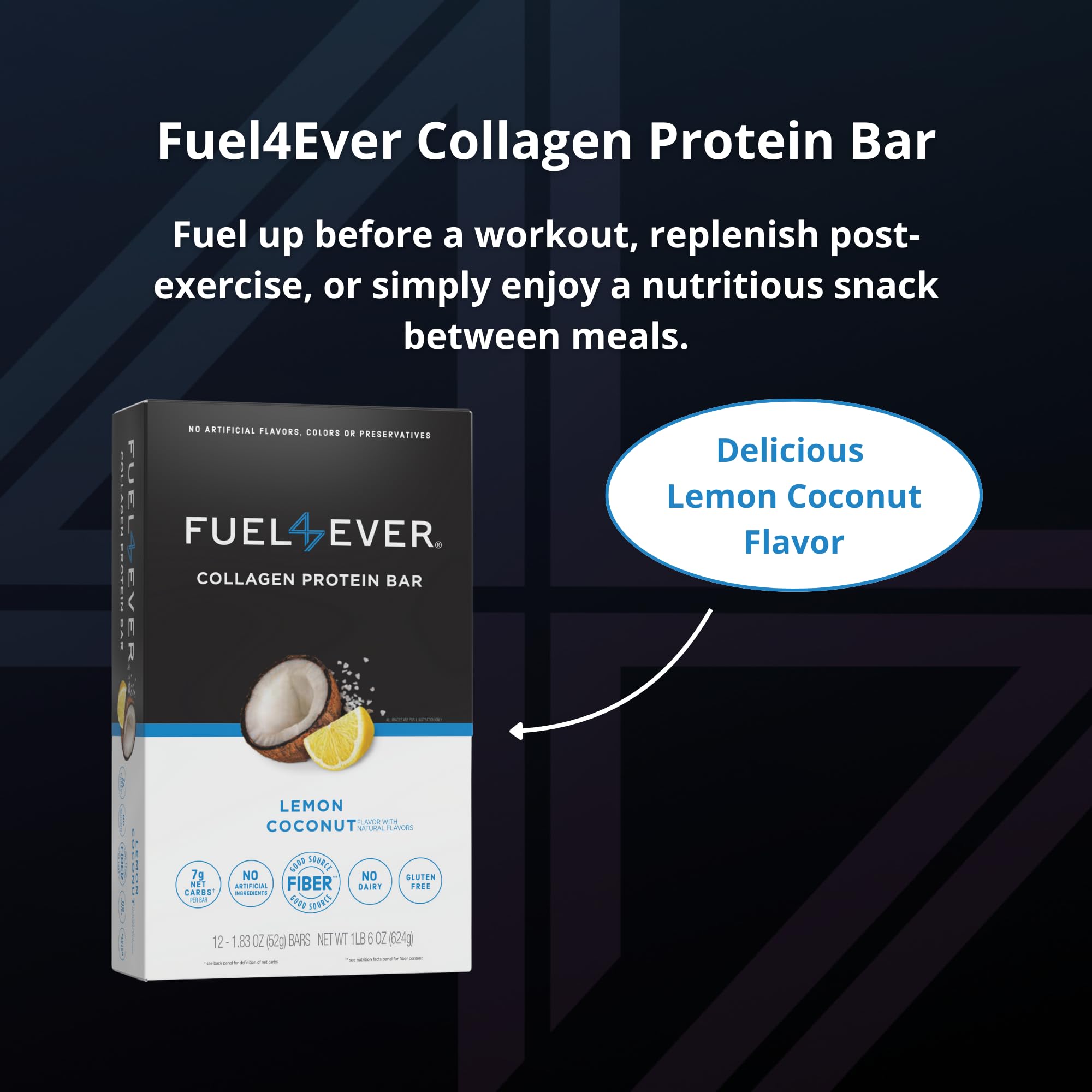 Fuel 4 Ever barra con MCT y fibra de chicoria para energía sostenida