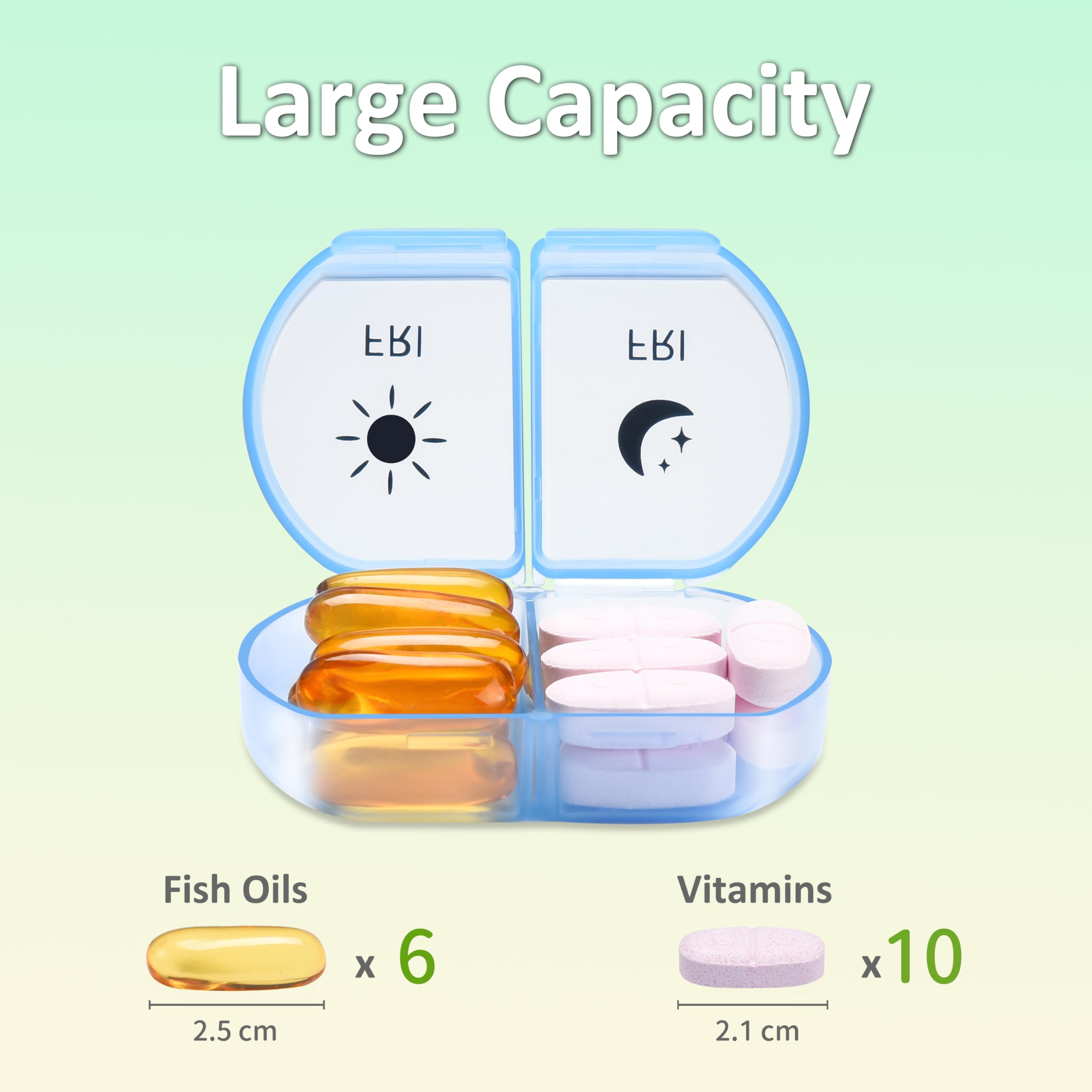 Fullicon dispensador de pastillas facilita un uso sencillo y ordenado.
