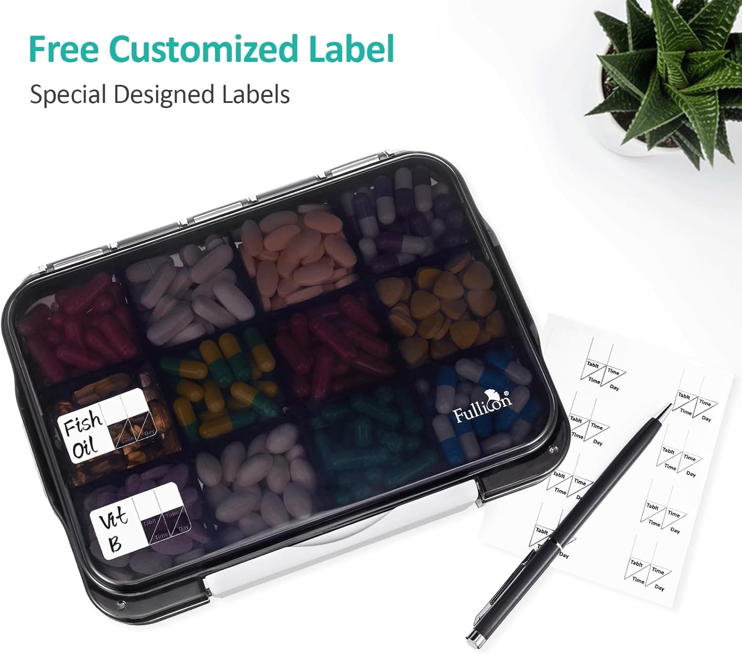 Fullicon etiquetas gratuitas para personalizar tu caja de pastillas