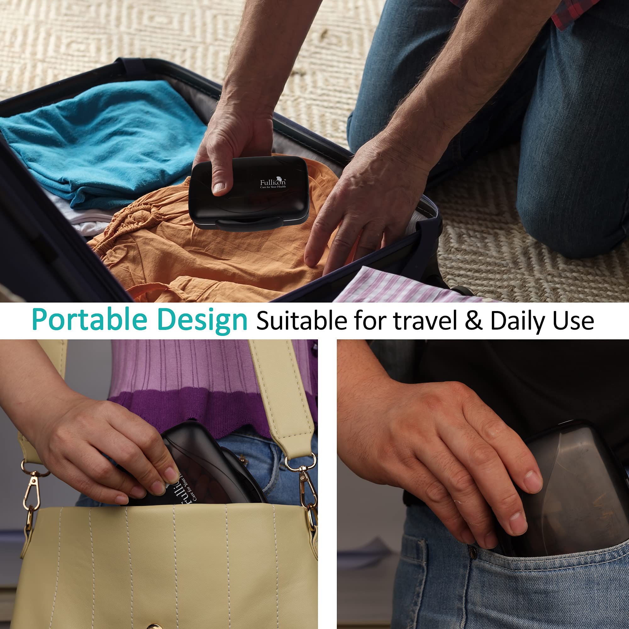 Fullicon: diseño portátil para viajar ligero y mantener la rutina diaria.