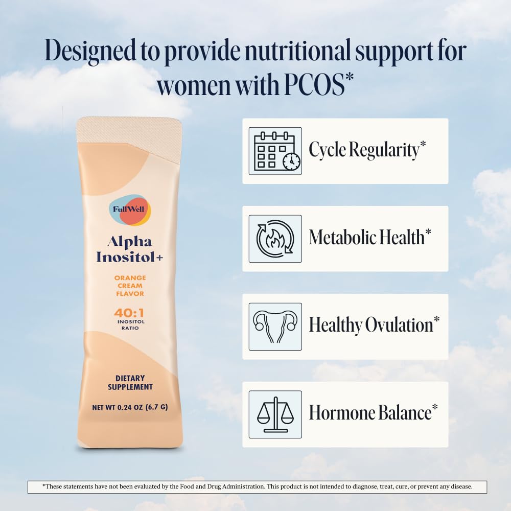 FullWell Alpha Inositol+ Stick Orange Cream, sabor naranja crema para consumo cotidiano.
