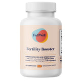 FullWell Fertility Booster empaque compacto para fácil almacenamiento diario.