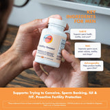 FullWell Fertility Booster: ingredientes clave para apoyar antioxidantes y salud reproductiva.