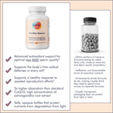Ingredientes clave como CoQ10, NAC, ALA y ashwaganda en FullWell Fertility Booster.