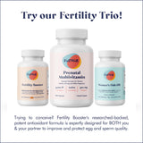 Uso diario recomendado de FullWell Fertility Booster para hábitos de concepción.